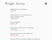 Tablet Screenshot of dpwright.com